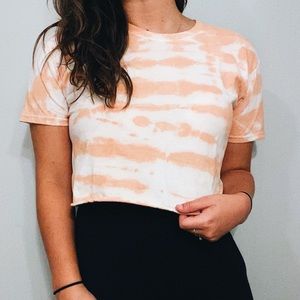 Orange Tie Dye Top